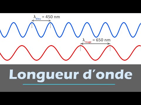 Vidéo: Quel type de lumière visible a une longueur d'onde plus longue rouge ou bleue ?
