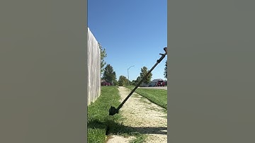 Edging with a weedeater! #fyp #watch #lawncare #subscribe #shorts #gopro #viral #satisfying #like