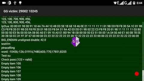 76.0: Example of use the ARM64 opcodes view in the memory editor - GameGuardian