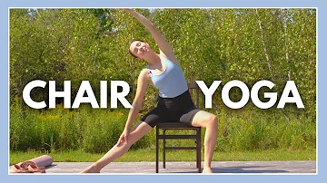 15 min Chair Yoga Class for Seniors & Beginners