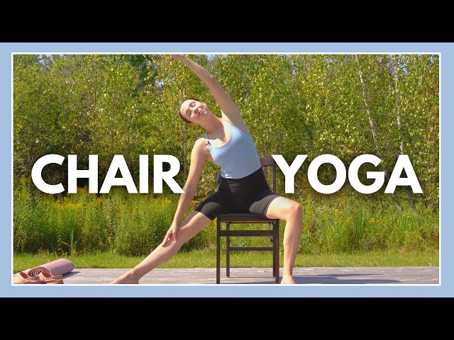 Printable Chair Yoga Exercises For Seniors | Chair yoga, Chair pose yoga,  Yoga for seniors