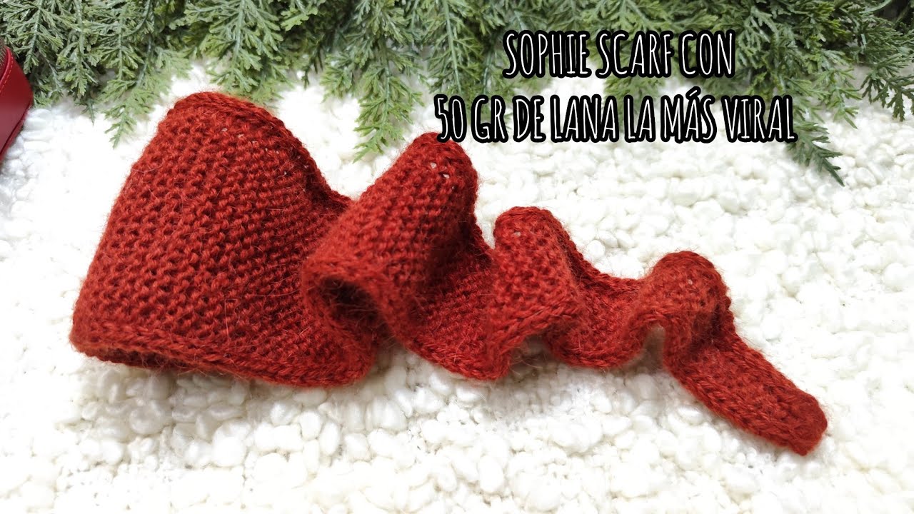 La bufanda más viral SOPHIE SCARF/ Tejiendo con Leonardo 