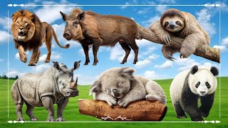 Cute Little Farm Animal Sounds: Lion, Boar, Sloth, Rhinoceros, Koala & Panda - Animal Moments by Wild Animals 4K 2,535 views 4 weeks ago 33 minutes