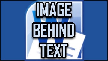 Microsoft Office Word - How to Put an Image Behind the Text [2025]