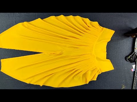 Easy way to make dhoti salwar  How To Make Dhoti Salwar full cutting and stitching