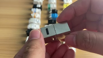 Overview of Cat6A FTP RJ45 to RJ45 keystone jack for patch cord using on network environment