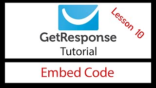 Embed code for Getresponse Form - Lesson 10 screenshot 1