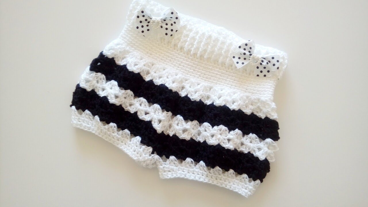 SHORT DE CROCHÊ INFANTIL TODOS OS TAMANHOS