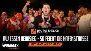 Rot-Weiss Essen Fans jubeln nach dem Relegations-Hinspiel 🥳❤️🔥 1:0 RWE gegen Fürth ⚽️❤️🤍UMFRAGE 🎤