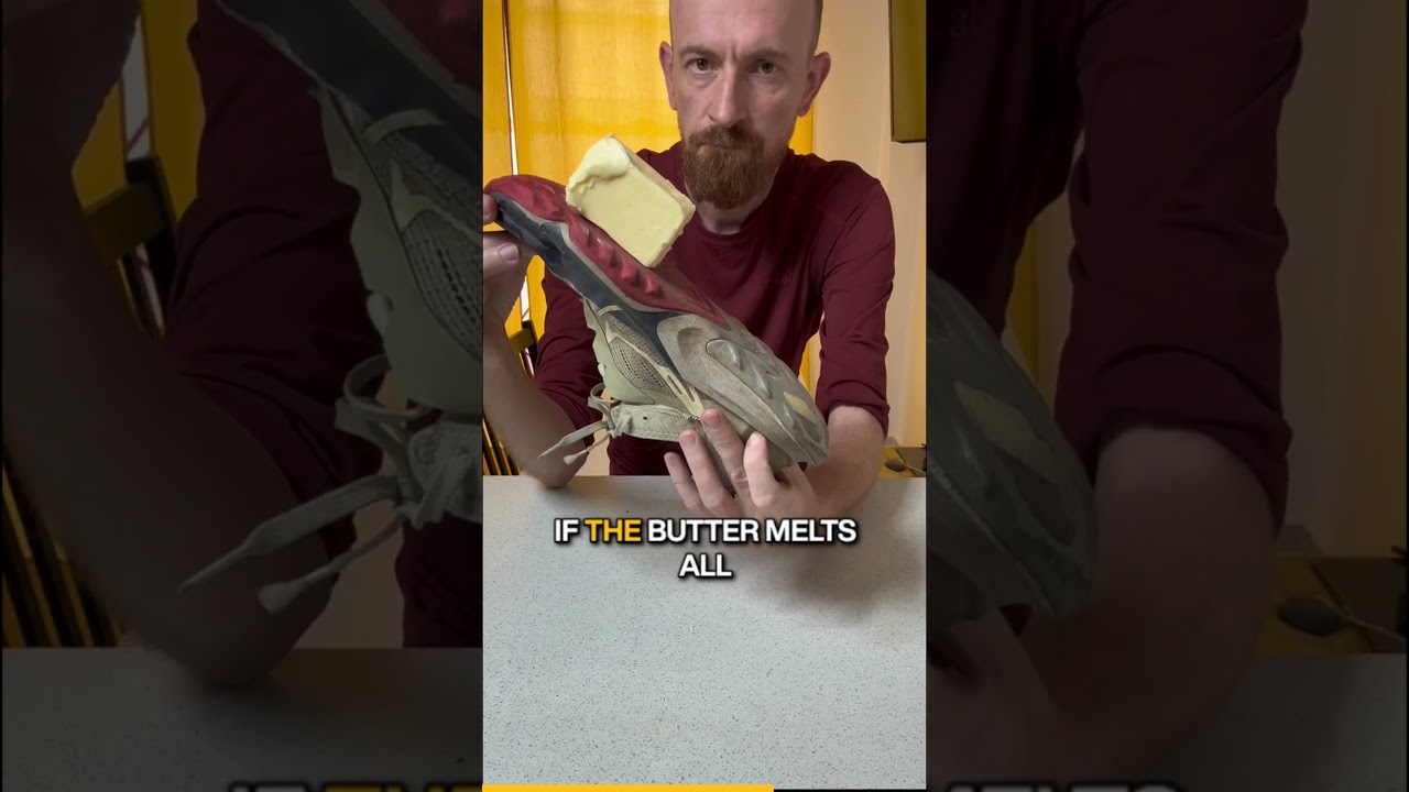 Old hiking shoes VS butter! #shorts #caminodesantiago #walking #hiking #outdoors #funny #trail