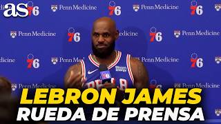 RUEDA de PRENSA de LEBRON JAMES en el MEDIA DAY de los PHILADELPHIA 76ERS