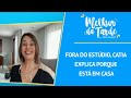 Fora do estúdio, Catia explica porque está em casa | MELHOR DA TARDE