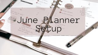 June Planner Setup | Cloth and Paper Unboxing | A5 Binder Agenda52