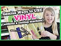 Genius Ways to Use DOLLAR TREE VINYL + DIYS (without a cutting machine!) Krafts by Katelyn