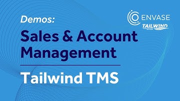 Sales and Account Management Demo | Tailwind TMS Demos