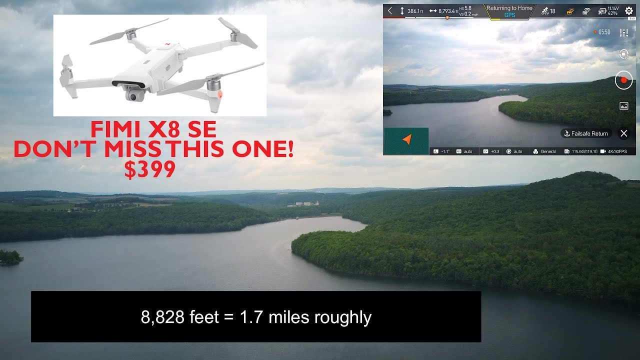 FIMI X8 SE - RANGE TEST IN SPORT MODE - GIMBAL CALIBRATION NEEDS WORK