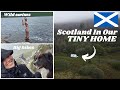 Students explore Scotland in their tiny home! | Van-Life with rescue dog | DIY camper conversion