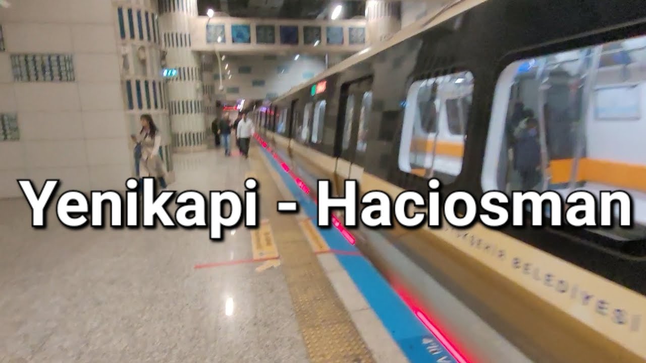 M2 Yenikapi Haciosman Metro Hattı Hyundai Rotem 2017 Aracı Seyahati Turu