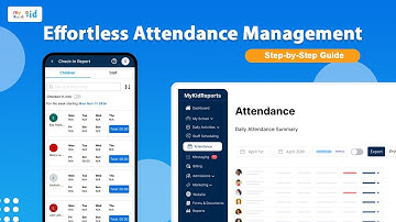 🔔 Attendance Management with MyKidReports | Simplify Check-ins & Reporting for Childcare Centers!