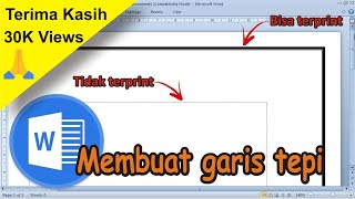 Cara Membuat Garis Tepi di Microsoft Word 2010 • #simplenewsvideo