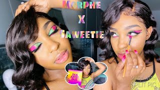 Morphe x saweetie collaboration\/review\/tutorial