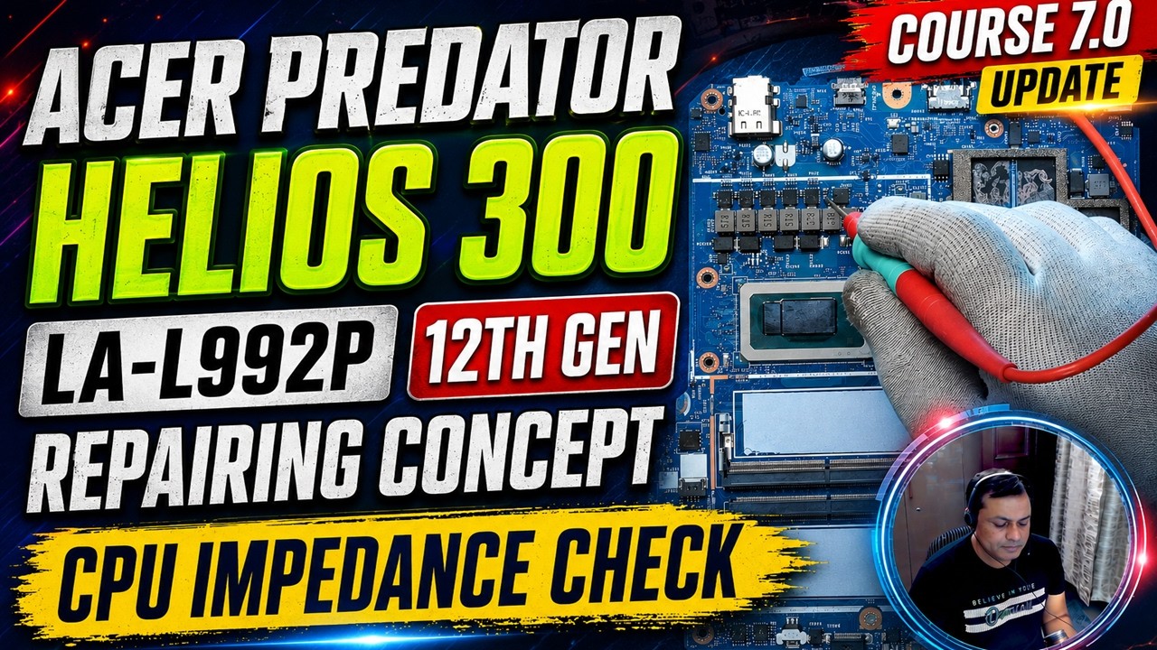 How to Repair 12th Gen ACER Predator Helios 300 LA-L992P | CPU