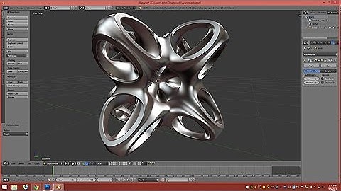 Model A Octo-Star Math Sculpture In Blender 2.75