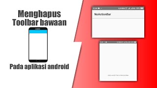 CARA MENGHAPUS TOOLBAR BAWAAN APLIKASI ANDROID - AIDE ANDROID STUDIO screenshot 1