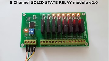 8 Channel I2C SOLID STATE RELAY module V2.0 for Arduino Raspberry