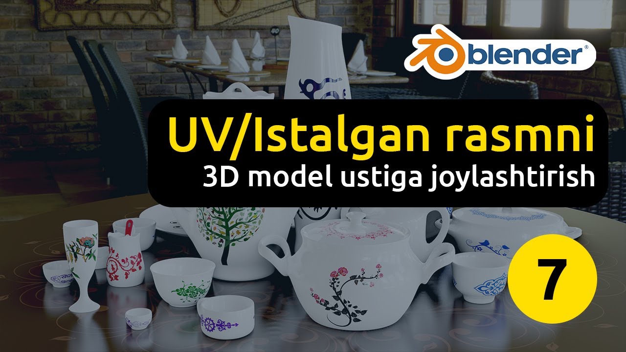 UV Unwrapping / Istalgan rasmni 3D modelga 'kiydirish'