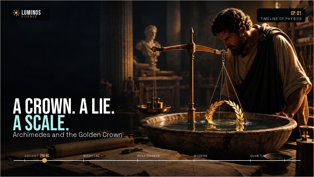 How Archimedes Really Solved the Crown Mystery (It Wasn't 'Eureka!')