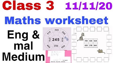 Class 3 Maths Worksheet Nov 11/3 rd std Maths Worksheet 11/11/20/Victers Std 3 Maths Worksheet 11/11