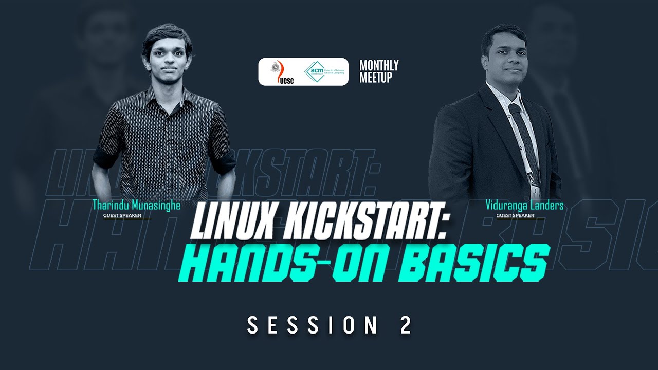 Linux Kickstart - Hands on Basics | Session 2 | ACM Meetup June - YouTube