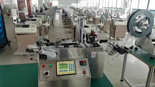 Hot and Cold knife Garment Wash Care Label Dotted Line Cutting Machine For Nylon Taffeta Tape