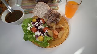 Making a tender, slow cooked, roast leg of lamb for Christmas lunch or any other special occasion