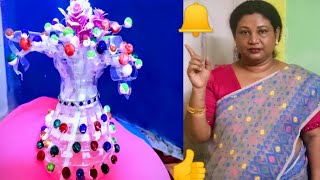 How to make pom - pom flowers,Turn a plastic bottle into colourful