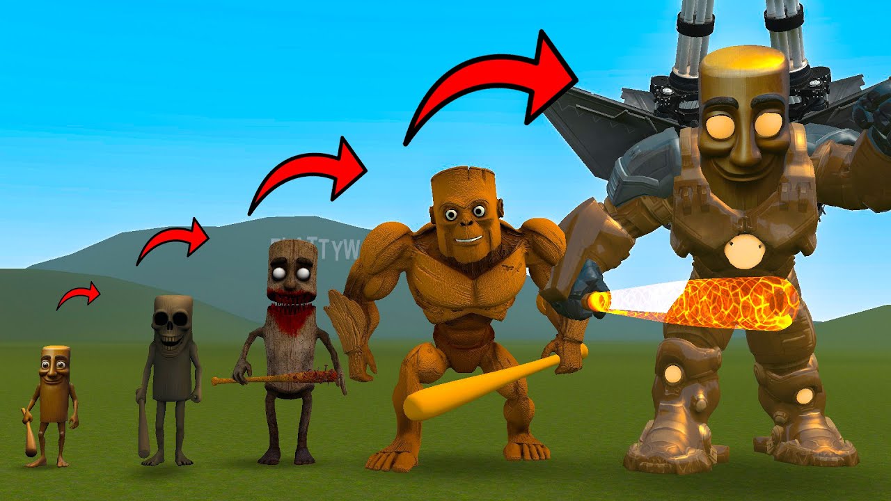 NEW EVOLUTION OF TUNG TUNG TUNG SAHUR BRAINROT In Garry's Mod!