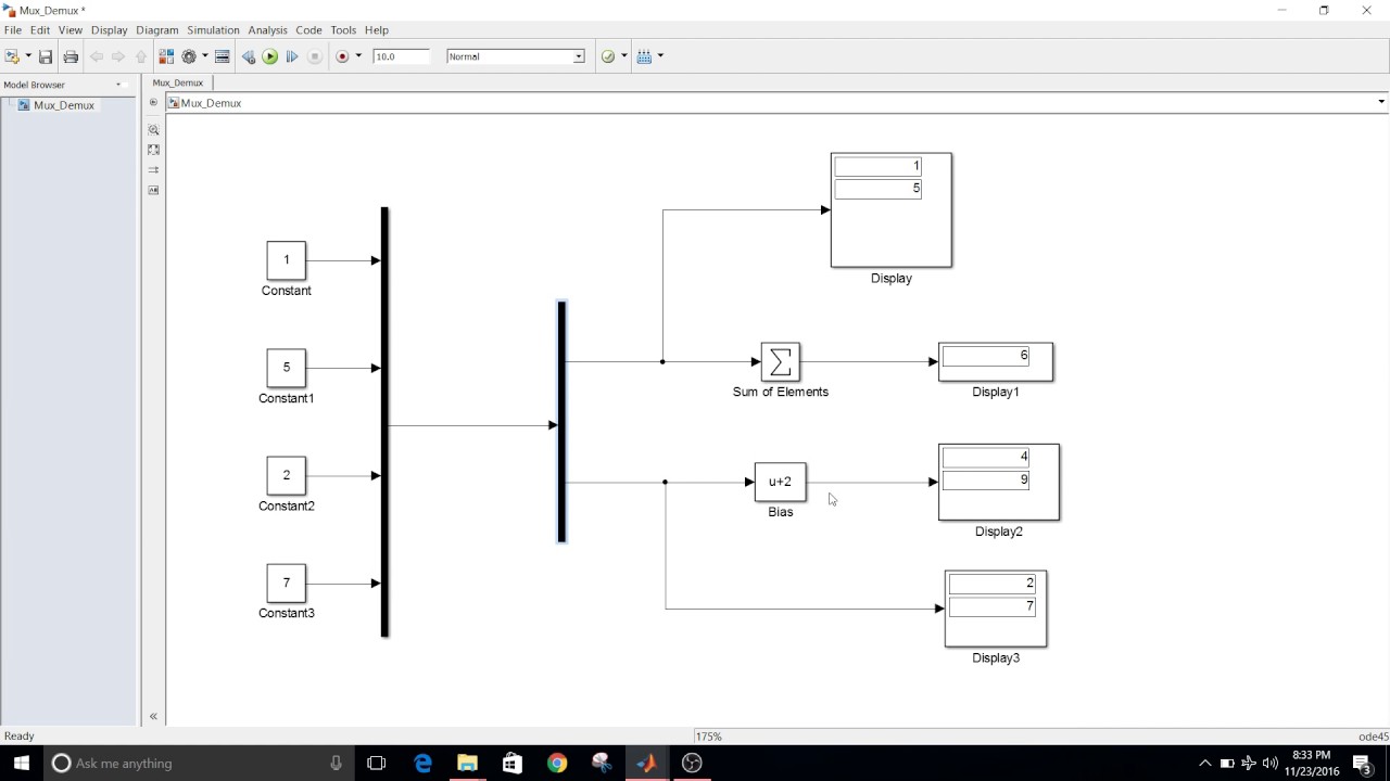 vector assignment simulink