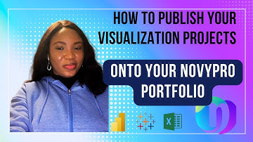 How to Publish your Visualization Projects onto Your NovyPro Portfolio #data #visualizations #viral