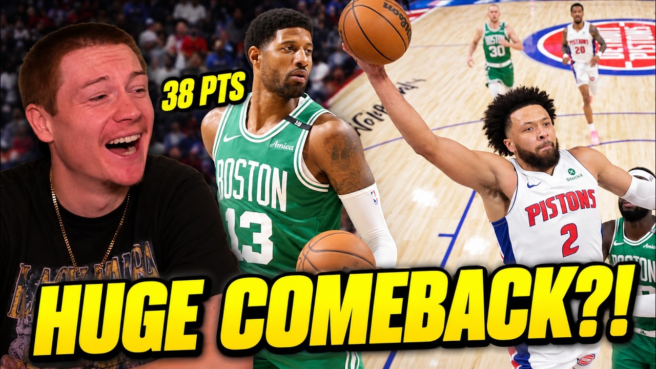 Paul George's Celtics Debut Was INSANE... CRAZY Comeback! | Reacting to Celitcs vs Pistons!