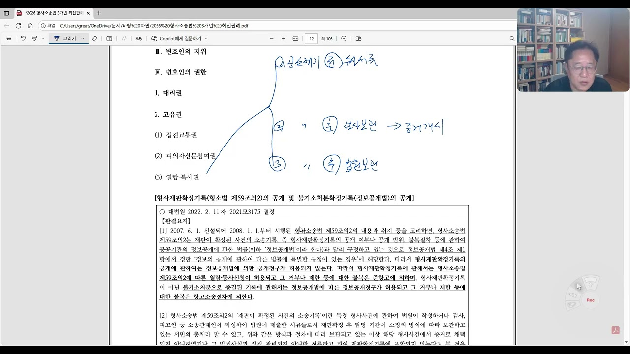 2026 대비 형사소송법 3개년 최신판례 [2022년 ~ 2025년 6월] (1-4)