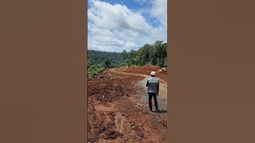 50% Mountain Road Restoration By Landslide #machines_tv #constructionequipment