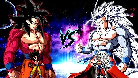 Who is Stronger ?🤔 | Goku SSJ4 V5 OP VS Xeno Goku V3 OP (all form) in Mugen