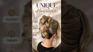 Unique Hairstyle Tutorial 💖 #shorts