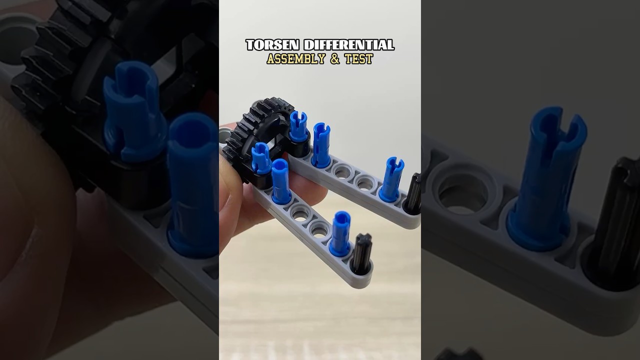 Torsen Differential Assembly & Test #lego #automobile #mechanism