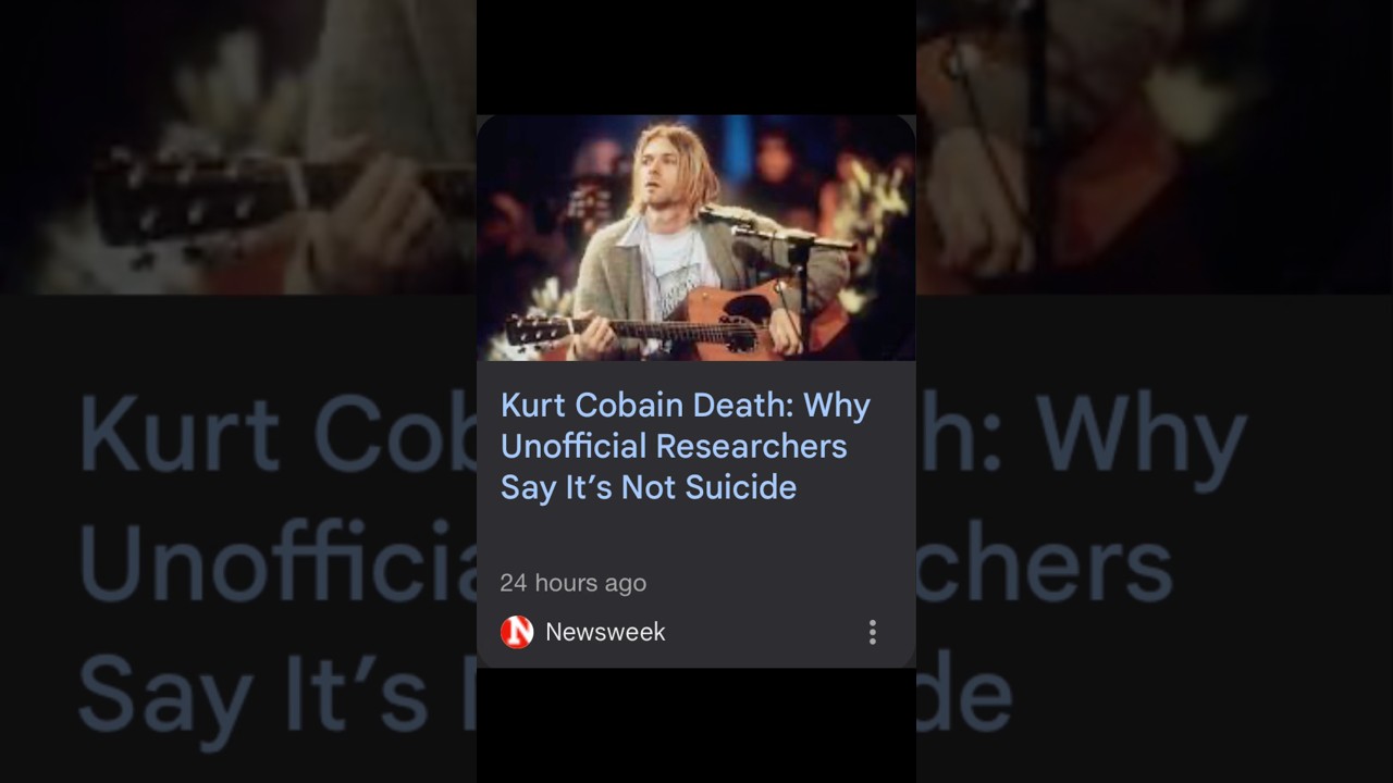 Kurt Cobain News is Crazy #animation #nirvana #kurtcobain #stopmotion #funny #news #grunge