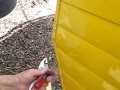 Removing the skin of a vintage travel trailer