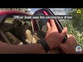 Mesa Police Officers Rescue Unconscious Man From Burning Car