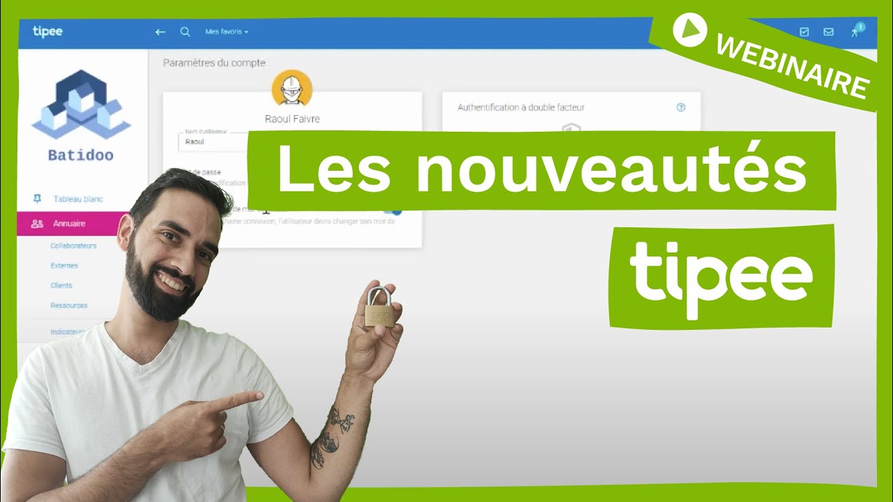 Webinar tipee | Sécurisez les accès à votre tipee - YouTube
