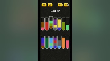 Water Sort Puzzle Level 167 Solved